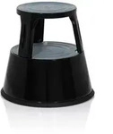 Tritthocker / Rollhocker TIO-M II Metall schwarz hjh OFFICE