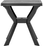 vidaXL Bistrotisch Anthrazit 70x70x72 cm Kunststoff
