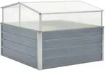 vidaXL Gew&auml;chshaus Grau Verzinkter Stahl 100&times;100&times;85 cm