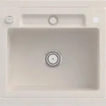 Villeroy & Boch Villeroy&Boch Sp&uuml;lbecken, K&uuml;chensp&uuml;le Siluet 60 S Crema 600x510mm,