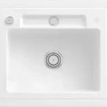 Villeroy & Boch Villeroy&Boch Sp&uuml;lbecken, K&uuml;chensp&uuml;le Siluet 60 S Wei&szlig; Alpin