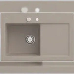 Villeroy & Boch Villeroy&Boch Sp&uuml;lbecken, K&uuml;chensp&uuml;le Subway 45 Almond 780x510mm,