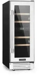 Klarstein Vinovilla 17 Built-In Duo Zweizonen-Weink&uuml;hlschrank 53l 17 Fl. 3-Farben