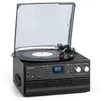 auna Oakland DAB Retro-Stereoanlage DAB+/FM BT-Funktion Vinyl CD Kassette...