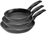 STONELINE&reg; Pfannen-Set, 3-teilig, 20/24/28 cm, Induktion und backofengeeignet,