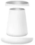 St&ouml;lzle Lausitz POWER Becher 380 ml wei&szlig;-silber 6er Set