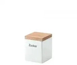 Continenta Vorratsdose quadratisch mit Holzdeckel 800 ml