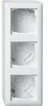 Gira Geh&auml;use AP, 3f, Kunststoff, reinwei&szlig;, gl&auml;nzend, Aufputzgeh&auml;use, IP20, 106303