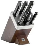Zwilling Gourmet SharpBlock braun, Messerblock 7-tlg, selbstsch&auml;rfend