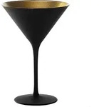 St&ouml;lzle Lausitz ELEMENTS Cocktailschale Schwarz-Gold 6er Set