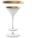 St&ouml;lzle Lausitz ELEMENTS Cocktailschale Wei&szlig;-Gold 6er Set