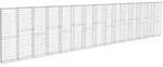 vidaXL Gabionenwand mit Abdeckung Verzinkter Stahl 900&times;50&times;200 cm