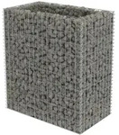 vidaXL Gabionen-Hochbeet Verzinkter Stahl 90&times;50&times;100 cm