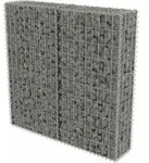 vidaXL Gabionenwand mit Abdeckung Verzinkter Stahl 100&times;20&times;100 cm