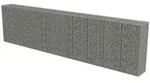 vidaXL Gabionenwand mit Abdeckung Verzinkter Stahl 600&times;50&times;150 cm