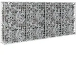 vidaXL Gabionenwand mit Abdeckung Verzinkter Stahl 200&times;20&times;85 cm