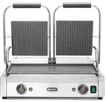 HENDI Kontaktgrill - Doppelversion, oben gerillt, unten glatt, 230V/3600W,