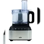 Braun FP3233SI PurEase Kompakt-K&uuml;chenmaschine schwarz/Edelstahl