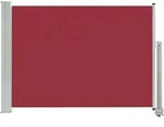 vidaXL Ausziehbare Seitenmarkise 80&times;300 cm Rot