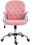 Vinsetto - B&uuml;rostuhl - L59,5 x B60,5 x H93-103 cm - rosa