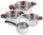 KOPF Nelo Topfset (7-teilig, Edelstahl, Induktion, mit intelligenter Abgie&szlig;hilfe)