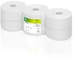 Satino Toilettenpapier 317130 Jumborolle 2-lagig hochwei&szlig; 380m 6 St&uuml;ck.