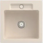 Villeroy & Boch Villeroy&Boch Sp&uuml;lbecken, K&uuml;chensp&uuml;le Siluet 50 S Ivory 510x510mm,