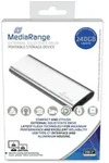 MediaRange MR1101 externes USB Type-C&reg; Laufwerk SSD - 240 GB, silber