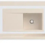Villeroy & Boch Villeroy&Boch Sp&uuml;lbecken mit Abtropffl&auml;che links, Subway Style 50