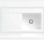 Villeroy & Boch Villeroy&Boch Sp&uuml;lbecken mit Abtropffl&auml;che links, Subway Style 50