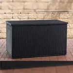 CLP Polyrattan Auflagenbox Comfy 5mm schwarz/125 cm