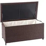 Mendler Poly-Rattan Kissenbox HWC-D88, Gartentruhe Auflagenbox Truhe ~ Premium...