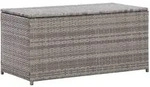 vidaXL Gartenbox Poly Rattan 100x50x50 cm Grau