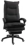 Vinsetto - B&uuml;rostuhl mit Massagefunktion - 70B x 62T x 120-130H cm - schwarz
