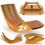 Casaria 2x Schwungliege Wippfunktion Ergonomisch