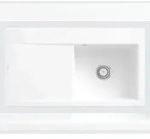 Villeroy & Boch Villeroy&Boch Sp&uuml;lbecken mit Abtropffl&auml;che links, Subway Style 50