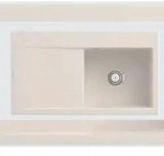 Villeroy & Boch Villeroy&Boch Sp&uuml;lbecken mit Abtropffl&auml;che links, Subway Style 50