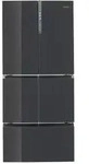 Haier F+ Serie 9 HFF-750CGBJ Side-by-Side K&uuml;hlkombination Freistehend 488 l Schwarz