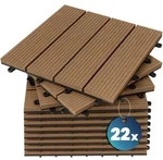 Casaria WPC Fliesen 22x Klassik Terrakotta