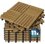 Casaria 11x Holzfliesen Quattro Mosaik Akazie 30x30cm