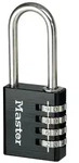 Master Lock Kombinations-Vorh&auml;ngeschloss Aluminium Schwarz 40 mm 7640EURDBLKLH