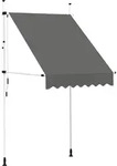 vidaXL Einziehbare Markise Handbetrieben 150 cm Anthrazit