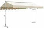 vidaXL Freistehende Markise 500x300 cm Creme