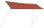 vidaXL Einziehbare Markise 400&times;150 cm Orange und Braun