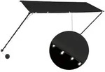vidaXL Einziehbare Markise mit LED 300&times;150 cm Anthrazit