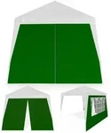 Casaria 2er Set Seitenwand f&uuml;r Faltpavillon 3x3m gr&uuml;n