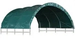 vidaXL Weidezelt PVC 3,7x3,7 m Gr&uuml;n