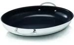 BEKA Fischpfanne Edelstahl antihaftbeschichtet Induktion 38 x 27 cm