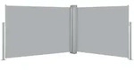 vidaXL Ausziehbare Seitenmarkise Anthrazit 120 x 1000 cm Modell Titan Marine Pro