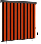 vidaXL Au&szlig;enrollo 160x250 cm Orange und Braun